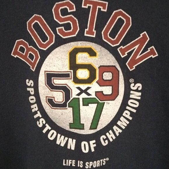 Boston Sports Greats Hoodie, Medium, Gildan, Dark Blue - Picture 1 of 6
